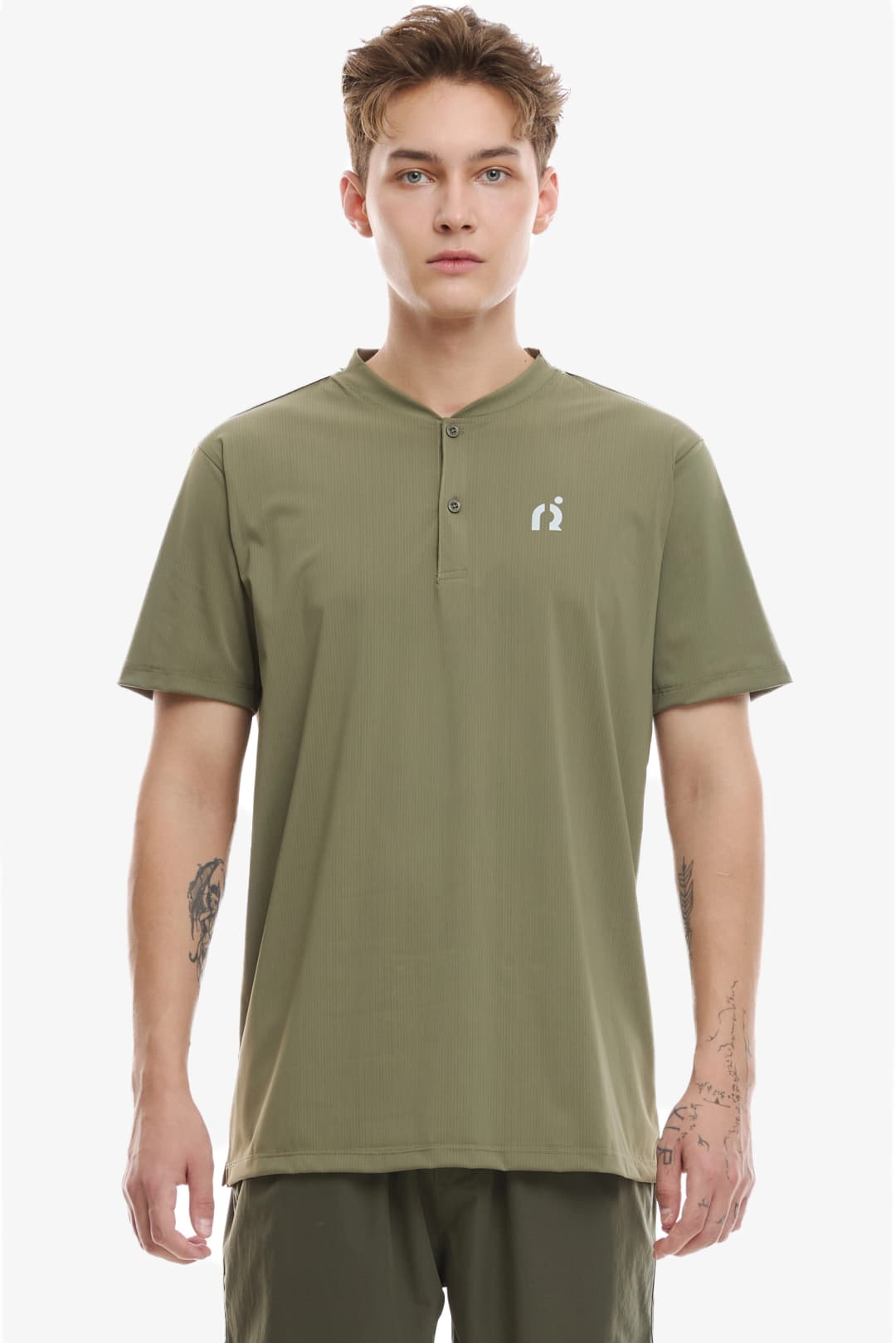 Áo Thể Thao Henley FRNI 02 XANH LÁ 1
