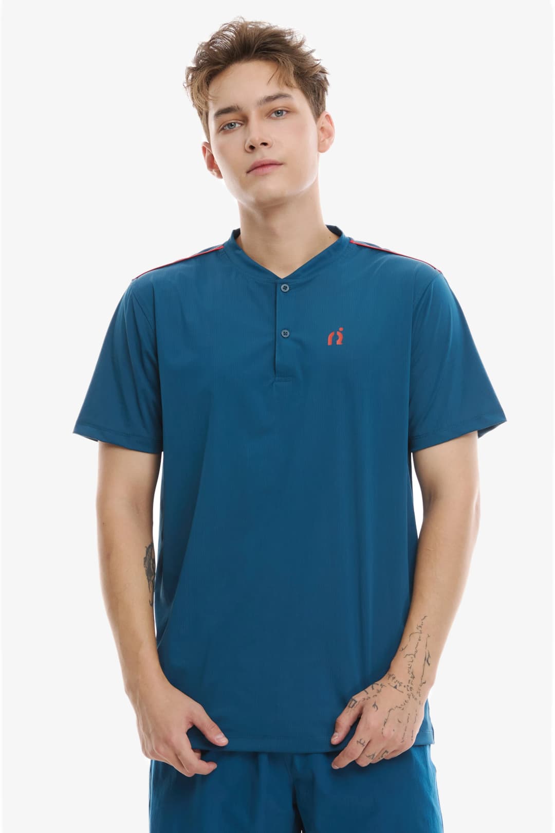 Áo Thể Thao Henley FRNI 02 Xanh Dương 1